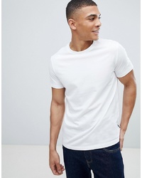 weißes T-Shirt mit einem Rundhalsausschnitt von Burton Menswear