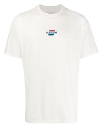 weißes T-Shirt mit einem Rundhalsausschnitt von Buscemi