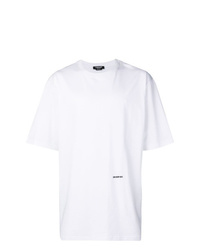 weißes T-Shirt mit einem Rundhalsausschnitt von Calvin Klein 205W39nyc