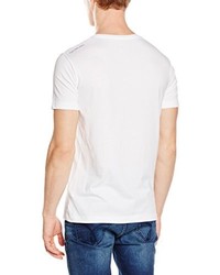 weißes T-Shirt mit einem Rundhalsausschnitt von Calvin Klein Jeans