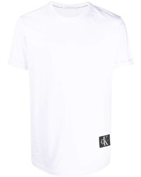 weißes T-Shirt mit einem Rundhalsausschnitt von Calvin Klein Jeans