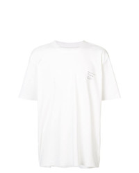 weißes T-Shirt mit einem Rundhalsausschnitt von Camiel Fortgens