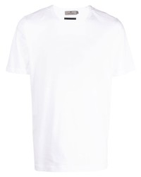 weißes T-Shirt mit einem Rundhalsausschnitt von Canali