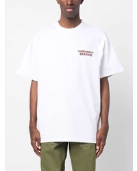 weißes T-Shirt mit einem Rundhalsausschnitt von Carhartt WIP