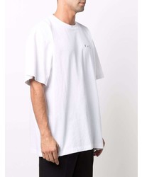 weißes T-Shirt mit einem Rundhalsausschnitt von Off-White