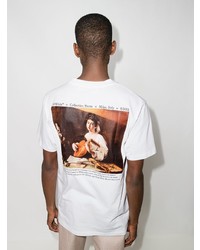 weißes T-Shirt mit einem Rundhalsausschnitt von Off-White