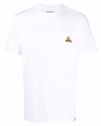 weißes T-Shirt mit einem Rundhalsausschnitt von Carhartt WIP