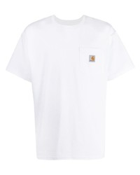 weißes T-Shirt mit einem Rundhalsausschnitt von Carhartt WIP