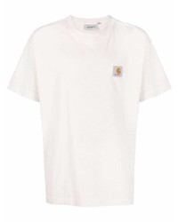 weißes T-Shirt mit einem Rundhalsausschnitt von Carhartt WIP