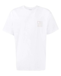 weißes T-Shirt mit einem Rundhalsausschnitt von Carhartt WIP