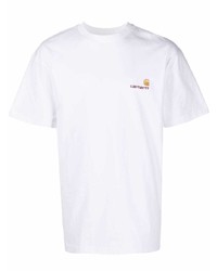 weißes T-Shirt mit einem Rundhalsausschnitt von Carhartt WIP