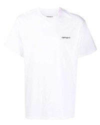 weißes T-Shirt mit einem Rundhalsausschnitt von Carhartt WIP