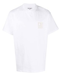 weißes T-Shirt mit einem Rundhalsausschnitt von Carhartt WIP