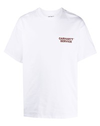 weißes T-Shirt mit einem Rundhalsausschnitt von Carhartt WIP