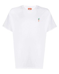 weißes T-Shirt mit einem Rundhalsausschnitt von Carrots