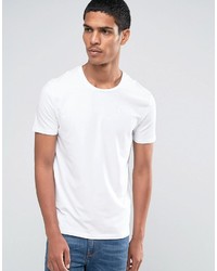 weißes T-Shirt mit einem Rundhalsausschnitt von Celio