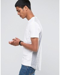 weißes T-Shirt mit einem Rundhalsausschnitt von Celio