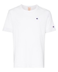 weißes T-Shirt mit einem Rundhalsausschnitt von Champion