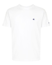 weißes T-Shirt mit einem Rundhalsausschnitt von Champion