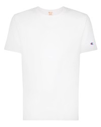 weißes T-Shirt mit einem Rundhalsausschnitt von Champion