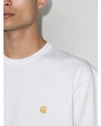 weißes T-Shirt mit einem Rundhalsausschnitt von Carhartt WIP