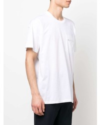 weißes T-Shirt mit einem Rundhalsausschnitt von Low Brand