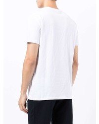 weißes T-Shirt mit einem Rundhalsausschnitt von Armani Exchange