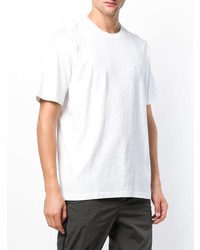 weißes T-Shirt mit einem Rundhalsausschnitt von Stussy