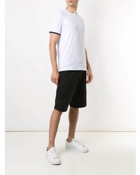 weißes T-Shirt mit einem Rundhalsausschnitt von Ea7 Emporio Armani