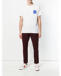 weißes T-Shirt mit einem Rundhalsausschnitt von Mauro Grifoni