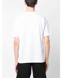 weißes T-Shirt mit einem Rundhalsausschnitt von Stone Island