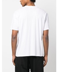 weißes T-Shirt mit einem Rundhalsausschnitt von Les Tien
