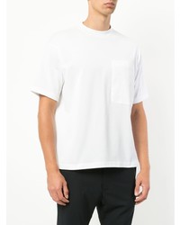weißes T-Shirt mit einem Rundhalsausschnitt von N. Hoolywood