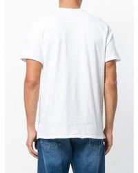 weißes T-Shirt mit einem Rundhalsausschnitt von rag & bone