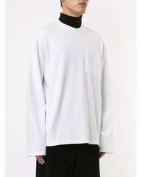 weißes T-Shirt mit einem Rundhalsausschnitt von MAISON KITSUNÉ