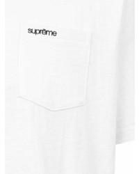 weißes T-Shirt mit einem Rundhalsausschnitt von Supreme