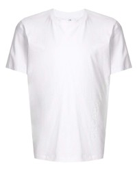 weißes T-Shirt mit einem Rundhalsausschnitt von CK Calvin Klein