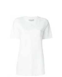 weißes T-Shirt mit einem Rundhalsausschnitt von Ck Jeans