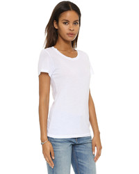 weißes T-Shirt mit einem Rundhalsausschnitt von Cotton Citizen