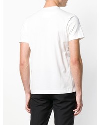 weißes T-Shirt mit einem Rundhalsausschnitt von Sacai