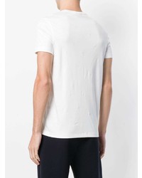 weißes T-Shirt mit einem Rundhalsausschnitt von Emporio Armani