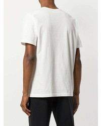 weißes T-Shirt mit einem Rundhalsausschnitt von Issey Miyake Men