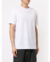 weißes T-Shirt mit einem Rundhalsausschnitt von Emporio Armani