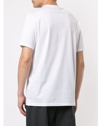 weißes T-Shirt mit einem Rundhalsausschnitt von Emporio Armani