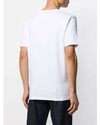 weißes T-Shirt mit einem Rundhalsausschnitt von Maison Margiela