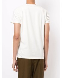 weißes T-Shirt mit einem Rundhalsausschnitt von Jil Sander