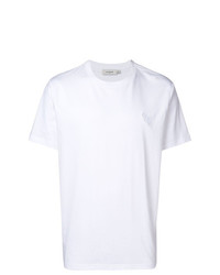 weißes T-Shirt mit einem Rundhalsausschnitt von Coach