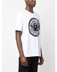 weißes T-Shirt mit einem Rundhalsausschnitt von Balmain