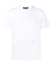 weißes T-Shirt mit einem Rundhalsausschnitt von Comme des Garcons Homme Deux