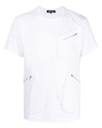weißes T-Shirt mit einem Rundhalsausschnitt von Comme des Garcons Homme Deux